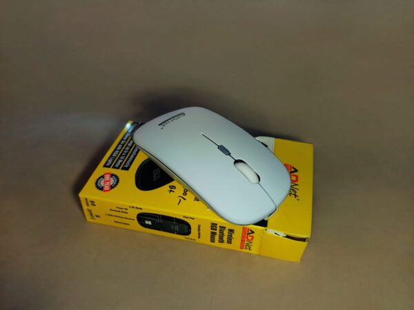 AD Net Dual Mode Slim Rechargeable Wireless & Bluetooth Mouse