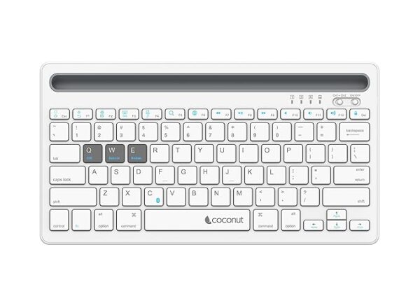 coconut Evolve WK20 3 in 1 Multi Device Wireless Keyboard White